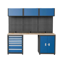 Chery Industrialv Heavy Duty Steel Garage Cabinet Storage System (7 Drawers & 4 Cabinets) - JS-108C-RD