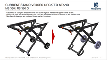Husqvarna MS 360 Masonry Saw Stands - 590296801