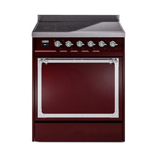GREE ILVE 30 Inch Nostalgie II Noblesse Freestanding Induction Range with 4 Elements, Solid Door with Chrome Trim - UNI304QNMPBKC
