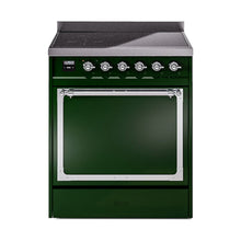 GREE ILVE 30 Inch Nostalgie II Noblesse Freestanding Induction Range with 4 Elements, Solid Door with Chrome Trim - UNI304QNMPBKC