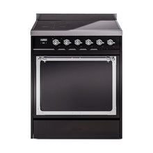 GREE ILVE 30 Inch Nostalgie II Noblesse Freestanding Induction Range with 4 Elements, Solid Door with Chrome Trim - UNI304QNMPBKC