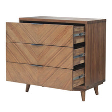 New Pacific Direct Piero Chevron Chest 3 Drawers  - 7800047