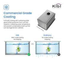 Kibi 14" x 18" x 8" Handcrafted Undermount Single Bowl Kitchen Sink With Satin Finish - K1-S14