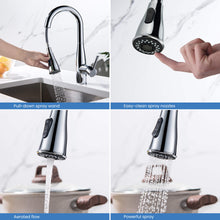Kibi Bari Single Handle Pull Down Kitchen Bar Sink Faucet With Soap Dispenser in Chrome Finish - C-KKF2015CH-KSD100CH