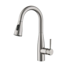 Kibi Bari Single Handle Pull Down Kitchen and Bar Sink Faucet in Brushed Nickel Finish - KKF2015BN