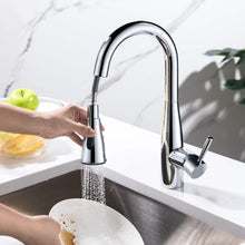 Kibi Bari Single Handle Pull Down Kitchen and Bar Sink Faucet in Chrome Finish - KKF2015CH