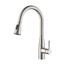 Kibi Bari-T Single Handle Pull Down Kitchen Sink Faucet in Brushed Nickel Finish - KKF2016BN