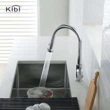 Kibi Casa Single Handle High Arc Pull Down Kitchen Faucet in Chrome Finish - KKF2002CH