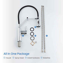 Kibi Engel Single Handle Pull Down Kitchen Faucet In Chrome Finish - KKF2014CH