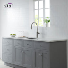 Kibi Hilo Single Handle High Arc Pull Down Kitchen Faucet in Brushed Nickel Finish - KKF2008BN