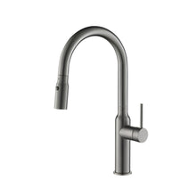 Kibi Hilo Single Handle High Arc Pull Down Kitchen Faucet in Brushed Nickel Finish - KKF2008BN