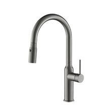 Kibi Hilo Single Handle High Arc Pull Down Kitchen Faucet in Titanium Finish - KKF2008TT