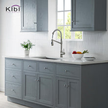 Kibi Largo Single Handle Pull Down Kitchen Faucet in Brushed Nickel Finish - KKF2006BN