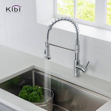 Kibi Lodi Single Handle High Arc Pull Down Kitchen Faucet In Chrome Finish - KKF2004CH