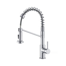 Kibi Lodi Single Handle High Arc Pull Down Kitchen Faucet In Chrome Finish - KKF2004CH