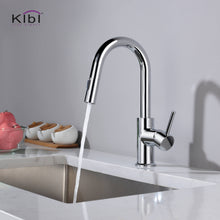 Kibi Luxe Single Handle High Arc Pull Down Kitchen Faucet in Chrome Finish - KKF2011CH