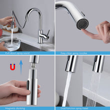 Kibi Luxe Single Handle High Arc Pull Down Kitchen Faucet in Chrome Finish - KKF2011CH