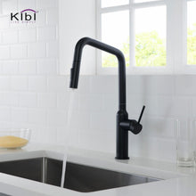Kibi Macon Single Handle High Arc Pull Down Kitchen Faucet in Matte Black Finish - KKF2007MB