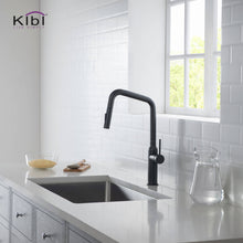 Kibi Macon Single Handle High Arc Pull Down Kitchen Faucet in Matte Black Finish - KKF2007MB