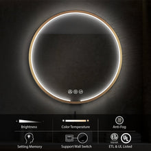 Blossom Oskar 32 Inch Round LED Mirror - LED M7 R32 MB