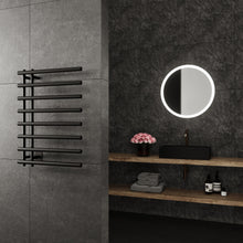 Paris Mirror Leto Wall Mounted Electric Towel Warmer in Black - LETOBLK08