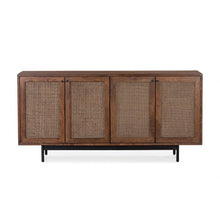 Union Home Mod Sideboard Rattan In Porto Dark Finish  - LVR00251