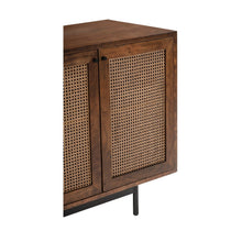 Union Home Mod Sideboard Rattan In Porto Dark Finish  - LVR00251