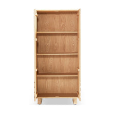 Union Home Array Large Oak Wood Cabinet In Natural Oil Finish  - LVR00618