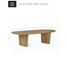 Union Home Laurel Coffee Table - Natural - LVR00255