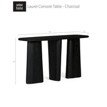 Union Home Laurel Console Table - Charcoal -  LVR00268