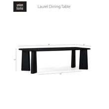 Union Home Laurel Dining Table - Charcoal -  DIN00097