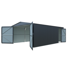 Chery Industrial [CLEARANCE] 13'x20' Plus Upgraded Metal Garage Shed - C_LONMSCGK2013A