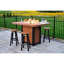 LuxCraft Lumin Fire Table 62" Rectangular Bar Height - LFT62RAM