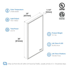 Blossom Stellar 18 Inch LED Mirror - LED M4 1836 MB