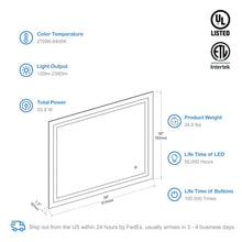 Blossom Lyra 36 x 30 Inch LED Mirror - LED M8 3630