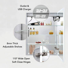 Blossom Sirius – 24 Inches LED Medicine Cabinet with Clock - MCL3 2432L