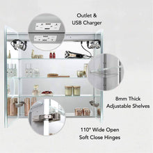 Blossom Sirius – 30 Inches LED Medicine Cabinet with Clock - MCL3 3032