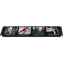 Marshall Electronics Quad 4.5" Rack-Mountable Monitor Unit with 3G-SDI, HDMI & Composite (2 RU) - ML454V2
