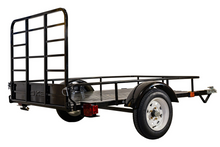 DK2 MMT4X6O Single Axle Open Rail Utility Trailer 4 ft. x 6 ft. 1295 lbs. Capacity Powder Coated Black New - MMT4X6O