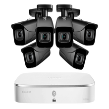 Lorex 4K 8-Channel Fusion NVR System with Six 4K (8MP) IP Cameras Security Surveillance System New - N4K2-86BB