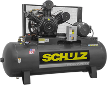 Schulz Premium Series Air Compressor 10 HP 120 gal. 2-Stage 208-230V 3-Phase Horizontal - 932.9344-P