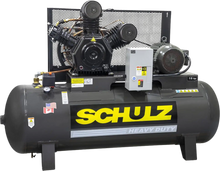 Schulz Premium Series Air Compressor 15 HP 120 gal. 2-Stage 208-230V 3-Phase Horizontal - 932.9337-P