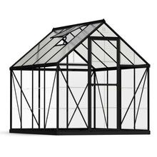 Palram - Canopia | Hybrid 6x8 ft - Black Frame With Polycarbonate Hybrid Panels - HG5508K