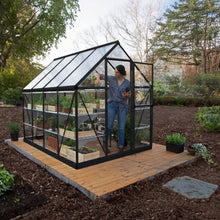 Palram - Canopia | Hybrid 6x8 ft - Black Frame With Polycarbonate Hybrid Panels - HG5508K