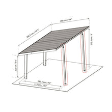 Palram - Canopia | Sydney Carport Extra Support Poles - HG9096