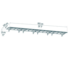 Palram - Canopia | Bordeaux Awning - White/Diffused Clear - 5 ft Wide - HG9561