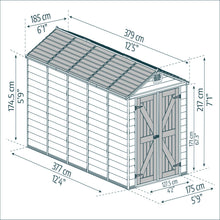 Palram - Canopia | SkyLight Polycarbonate Storage Shed - 6' Wide - HG9603T