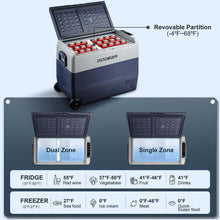 BODEGAcooler 12V Fridge 64qt/60L with Wheels Dual Zone T60
