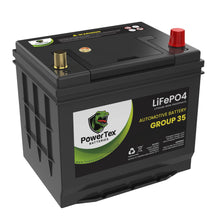 PowerTex 2009 Honda Accord Car Battery BCI Group 35 / Q85 Lithium LiFePO4 Automotive Battery - PTLG35-24