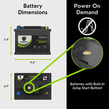 PowerTex 2011 Mini Cooper Countryman Car Battery BCI Group 47 H5 Lithium LiFePO4 Replacement Automotive Battery - PTLG47-458